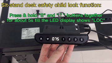 Safety child lock of Vaka standing desk M320B