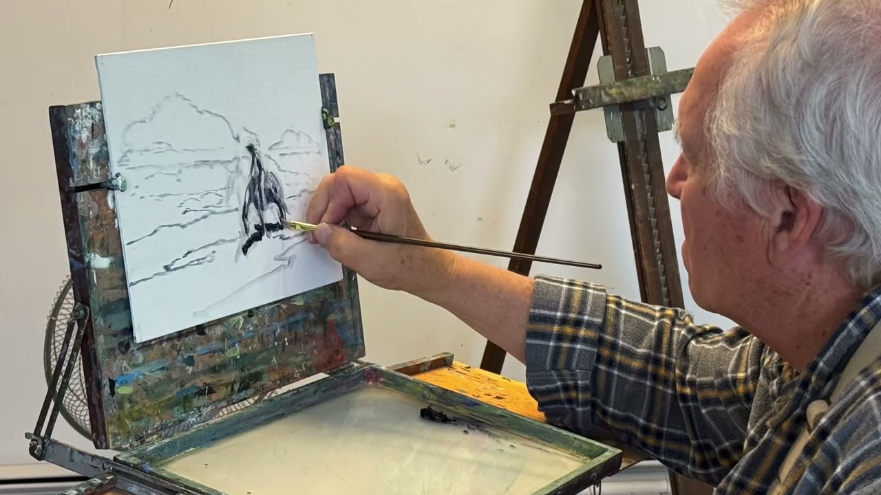 My art class taught by renowned Western artist Michael Ome Untiedt in Cody Wyoming. 