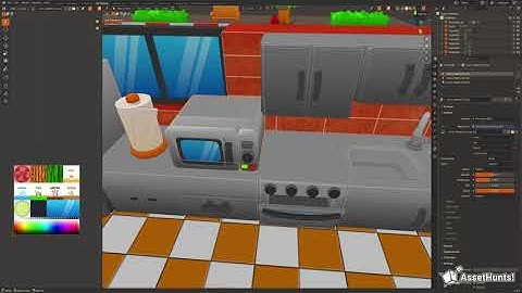 Low-Poly 3D Game Asset Creation Process