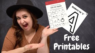 Homeschool Preschool | FREE PRINTABLES | Dr. Seuss | Ten Apples Up On Top
