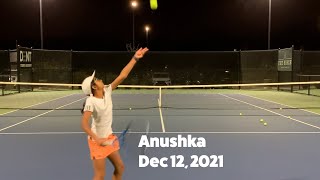 Anushka Tennis Training Session (Ball Machine)