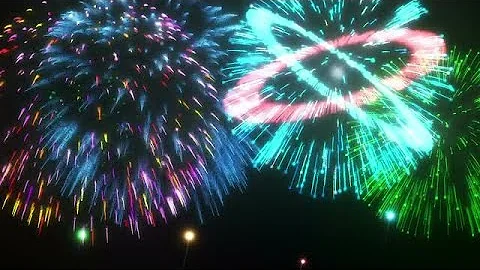 Stunning Beautiful Festive Fireworks Stock Motion Graphics