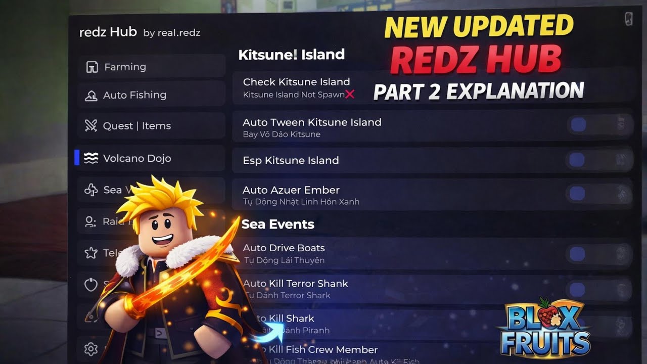 Rexz Hub Script REDZ HUB SCRIPT PART 2 GUIDE 🔥 | All Features Explained | Blox Fruits ...