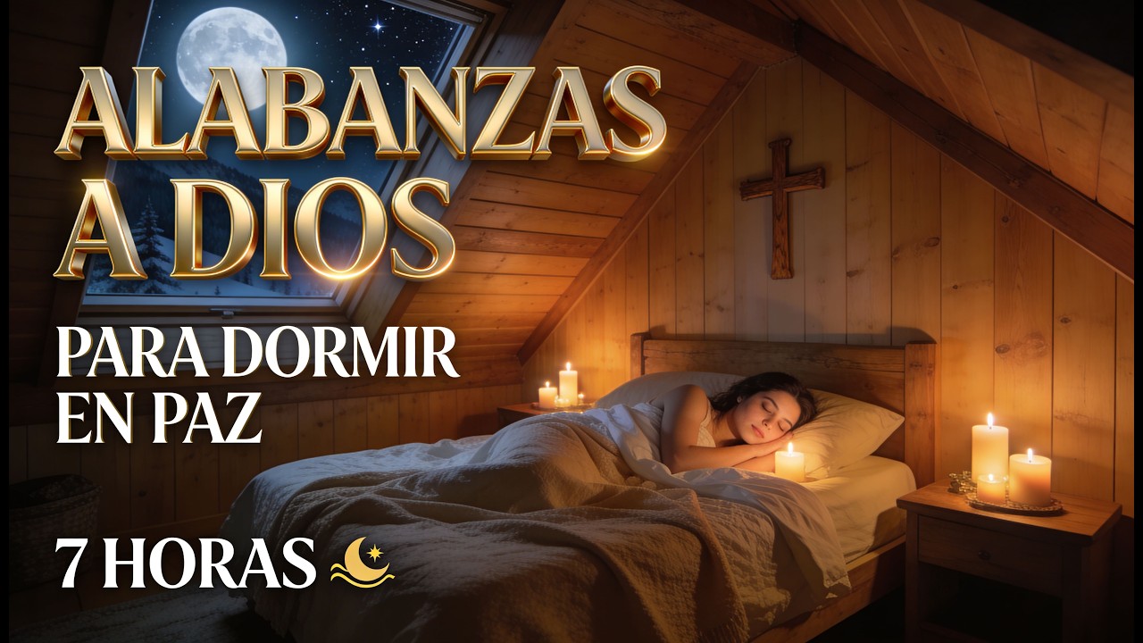 🌙🙏 Alabanzas a Dios para Dormir en Paz Toda la Noche (7 Horas)