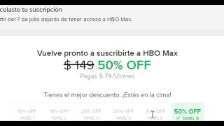 Como cancelar HBO MAX desde MercadoLibre ¿Recupero la promoción despues cancelar?