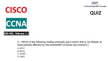 CCNA Quiz - Understanding OSPF concepts #ccna