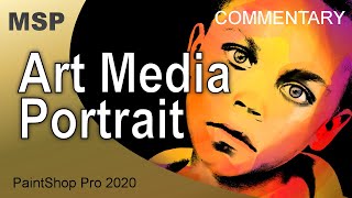 Art Media on a Portrait - Commentary - PaintShop Pro