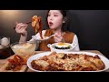 SUB[광고]꾸덕한 치즈에 당면가득 일미리 금계찜닭 먹방 ! (feat.계란밥) 동치미에 총각김치까지 리얼사운드 cheese jjim dak Mukbang ASMR