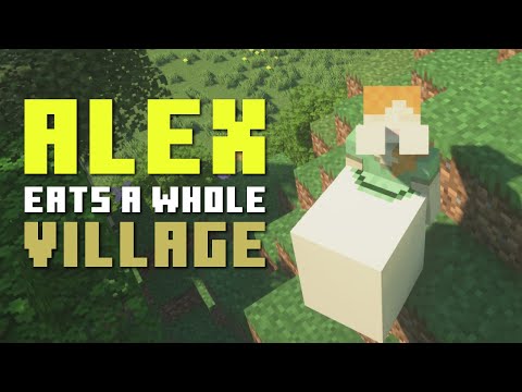 Minecraft Vore: Alex eats a whole village