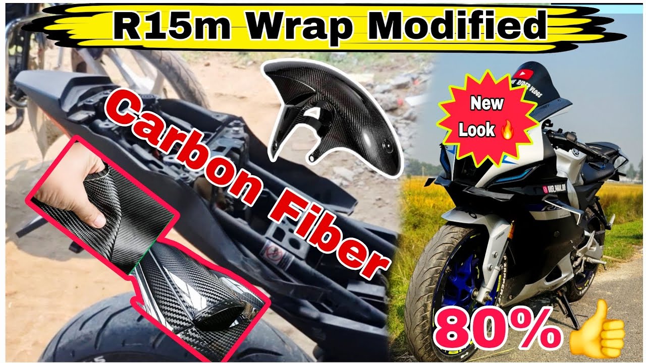 Wrap R15m yamaha r15m full carbon fiber wrap modified ! #Modified #r15m #yamaha ...