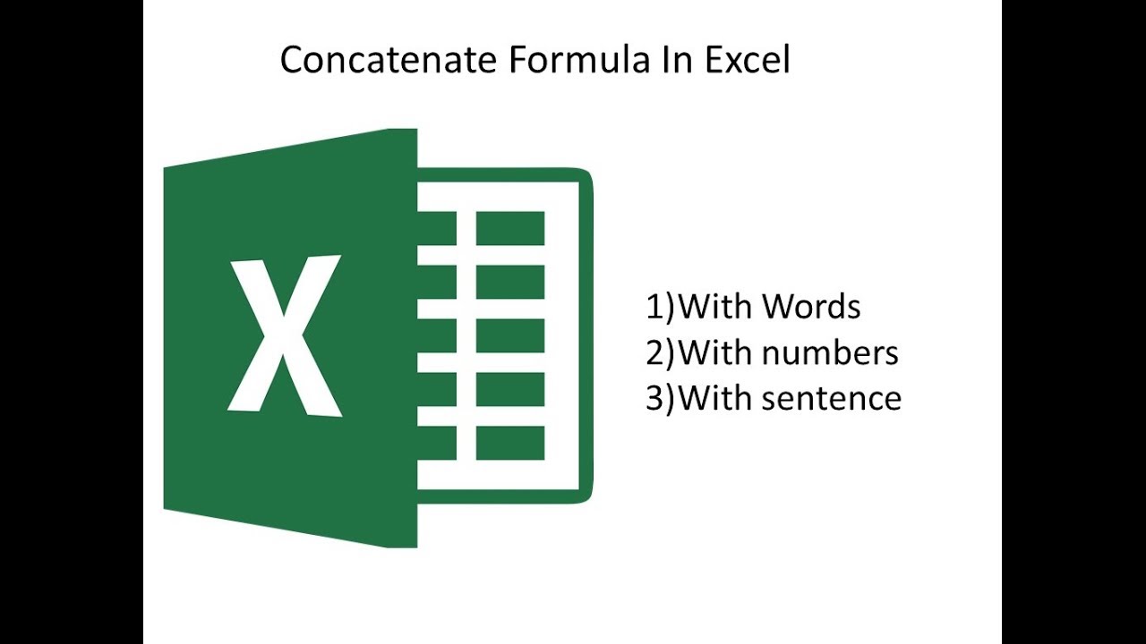 Concatenate Excel Formula YouTube concatenate-excel-formula-youtube
