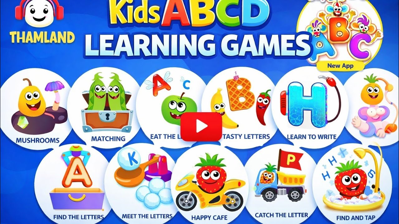 Kids ABCD Learning Games: Fun Alphabet Phonics & Writing for Toddlers ...