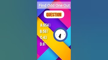 Find the odd one out I Mathematics I Puzzles I Numbers I Mind Test |Number game