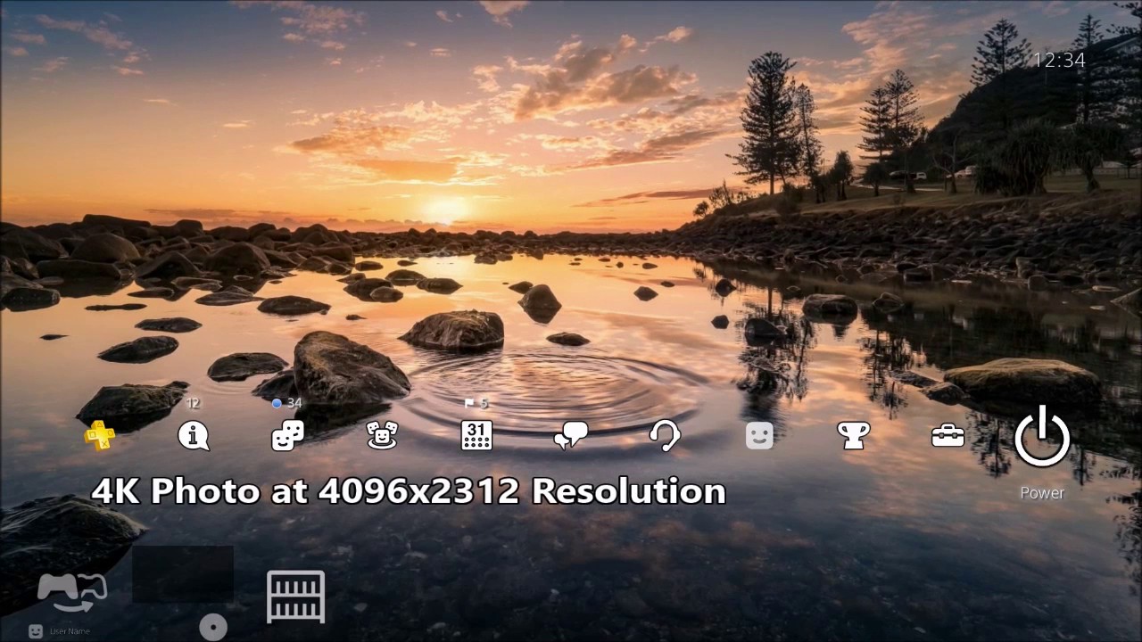 4K Series - Water Ripple - PlayStation 4 Dynamic Theme