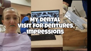Episode 2[ my experience getting dentures] Impressions! #dentist #dentures #Impressions #vlog
