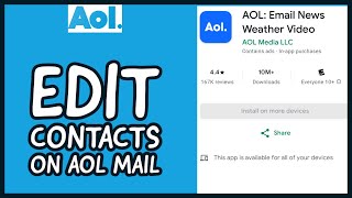 how to edit contact on aol mail? update your contact on aol mail on web browser 2024