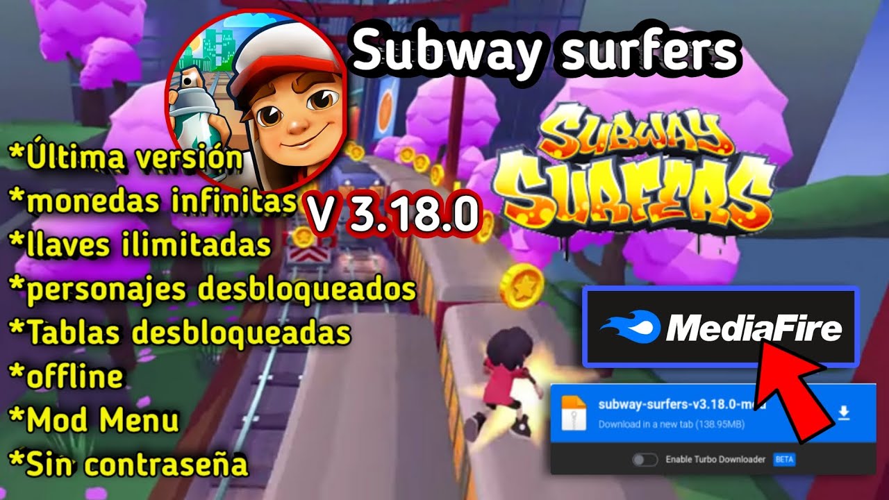 Subway Surfers MOD APK (Monedas/Llaves infinitas) v3.22.2 - 2023