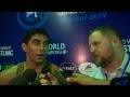 Bekzod abdurakhmanov uzb interview after his bronze medal at tashkent 2014