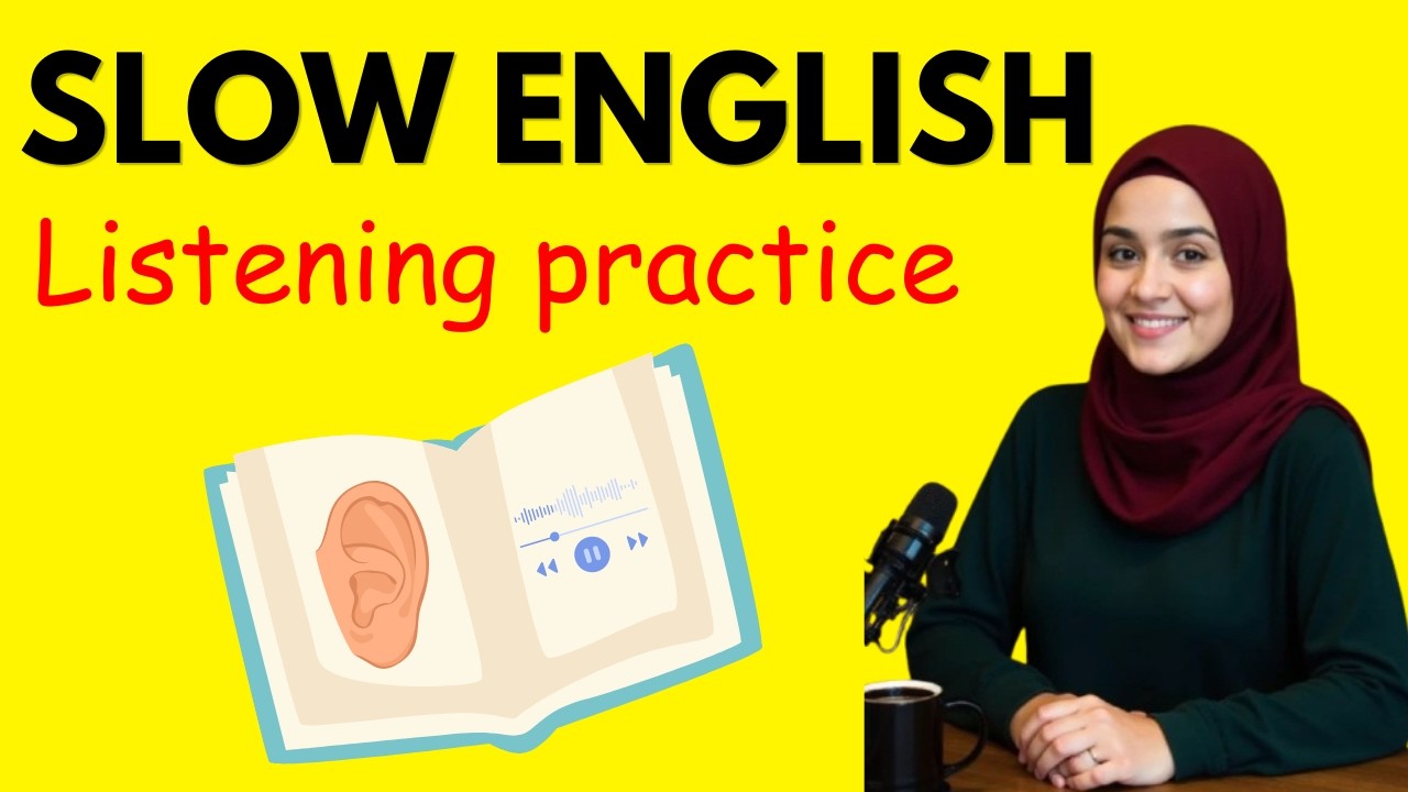 Learn English with Podcasts 🎧 | Slow Listening & Speaking Practice (A1 ...