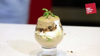 Çilekli Muzlu Krokanlı Mousse (Süper Tatlı Tarifi)