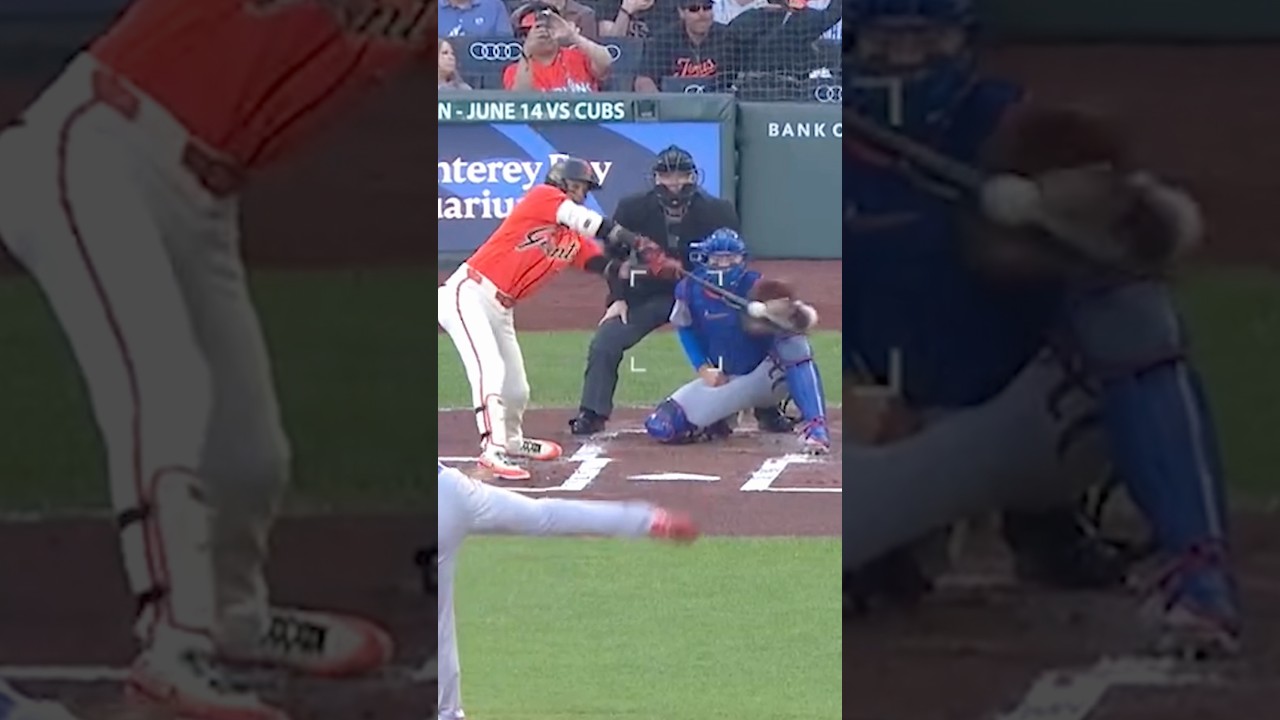 Luis Arraez extends his hit streak to 12 games with a wild piece of hitting