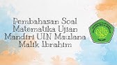 Soal Matematika Ujian Mandiri Uin Malang Part 3 Youtube