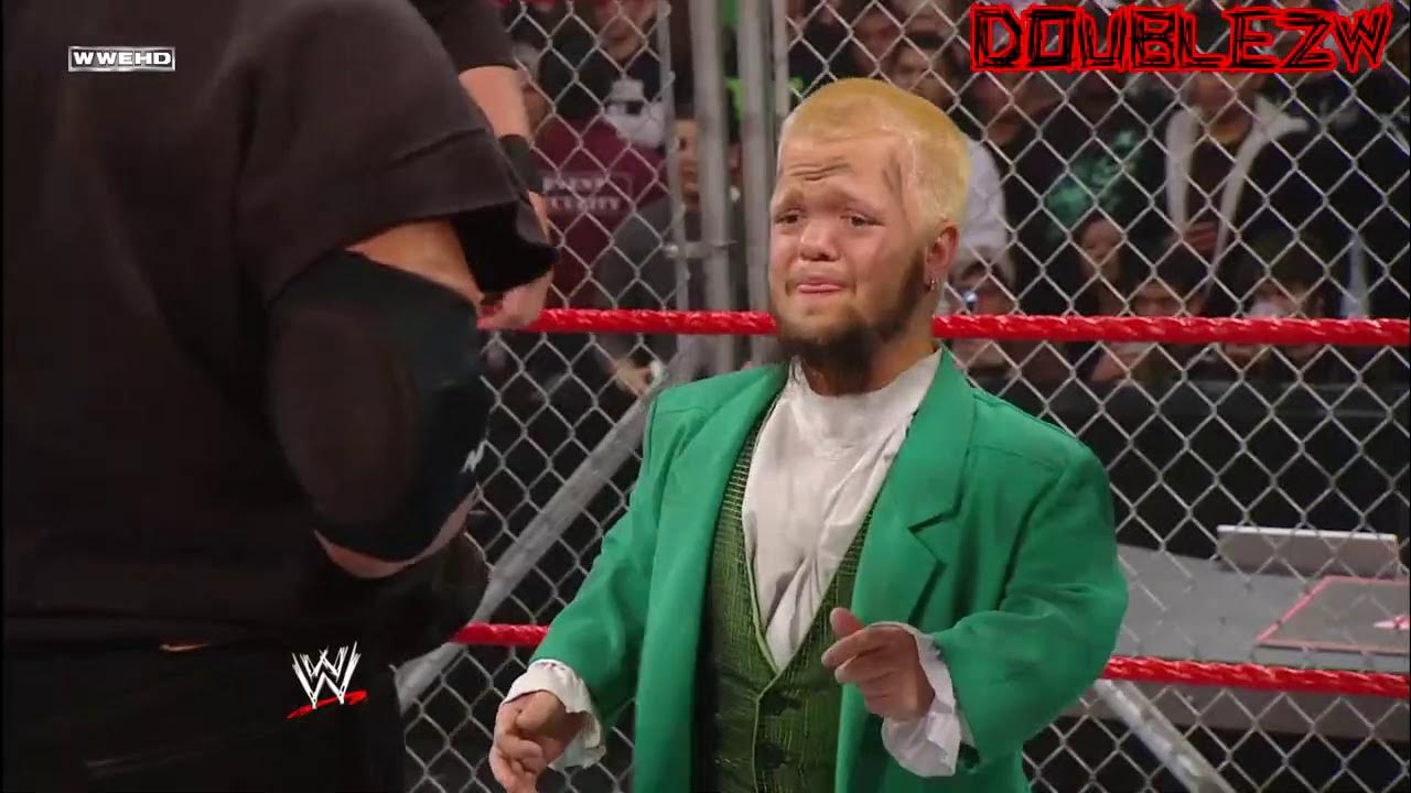 Vince McMahon vs. Hornswoggle Steel Cage February 18, 2008 Raw