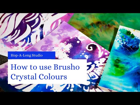 How to Use Brusho Crystal Colours 