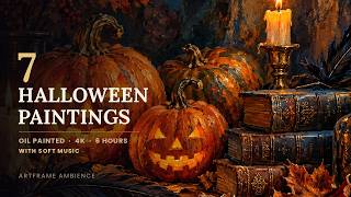 7 Vintage Halloween Oil Paintings 🎃 Frame TV Art | 4K Halloween Background | 6 Hours With Music screenshot 2
