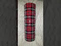 spray painted plaid tumbler