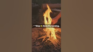 How to Start a Campfire in 60 Seconds!  #shorts  #camping