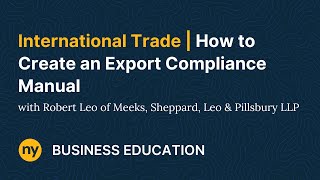 Famous How to Create an Export Compliance Manual Net Worth