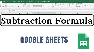 Aftrekken in Google Sheets || Minusformule in Google Sheets