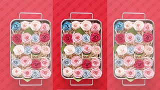 紙をくるくると巻き付けて作るペーパークイリングのアイデア