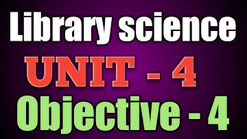 Library science #UNIT - 4 #Objective[Q+Ans] #Anant information