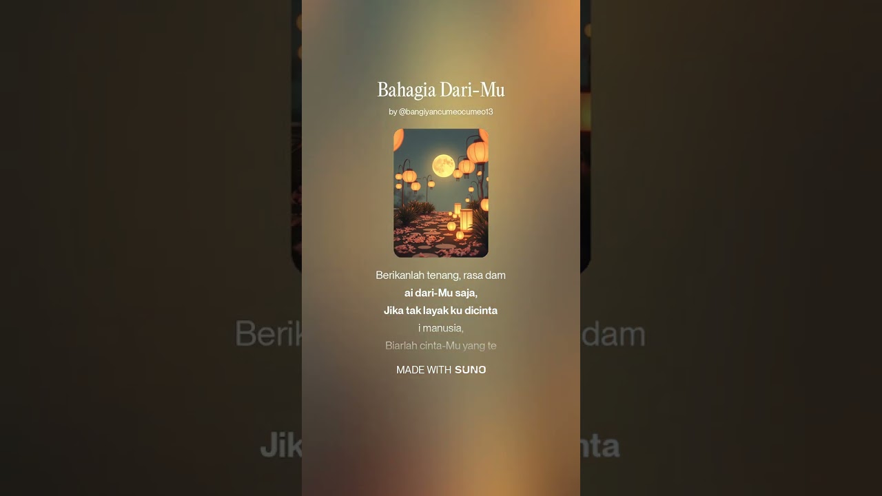 BAHAGIA DARI-MU.   #fyy #fyp  #slowrap #sadsong #BangYan #foryou #musikviral 