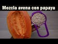 Mezcla papaya con avena una combinación que hará maravilla a tu cuerpo