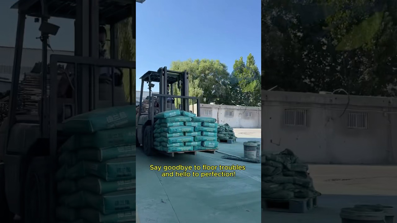 Repairing cracks in warehouse floors, easy and fast!