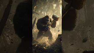 Gorilla vs dainosour | #shorts #cartoon #viralshort