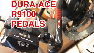 DURA-ACE R9100 SPD-SL PEDALS, for the SPECIALIZED TARMAC upgraded from EXUSTAR unboxing and fitting