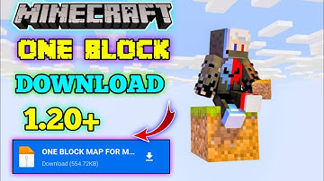 😱 One Block Minecraft Download Android || One Block Mcpe 1.20 Download