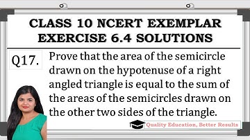 Exercise 6.4 Q17 NCERT Exemplar  Class 10 Maths @MathsTeacher