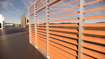 Louver Window Blinds in Revit | Curtain wall