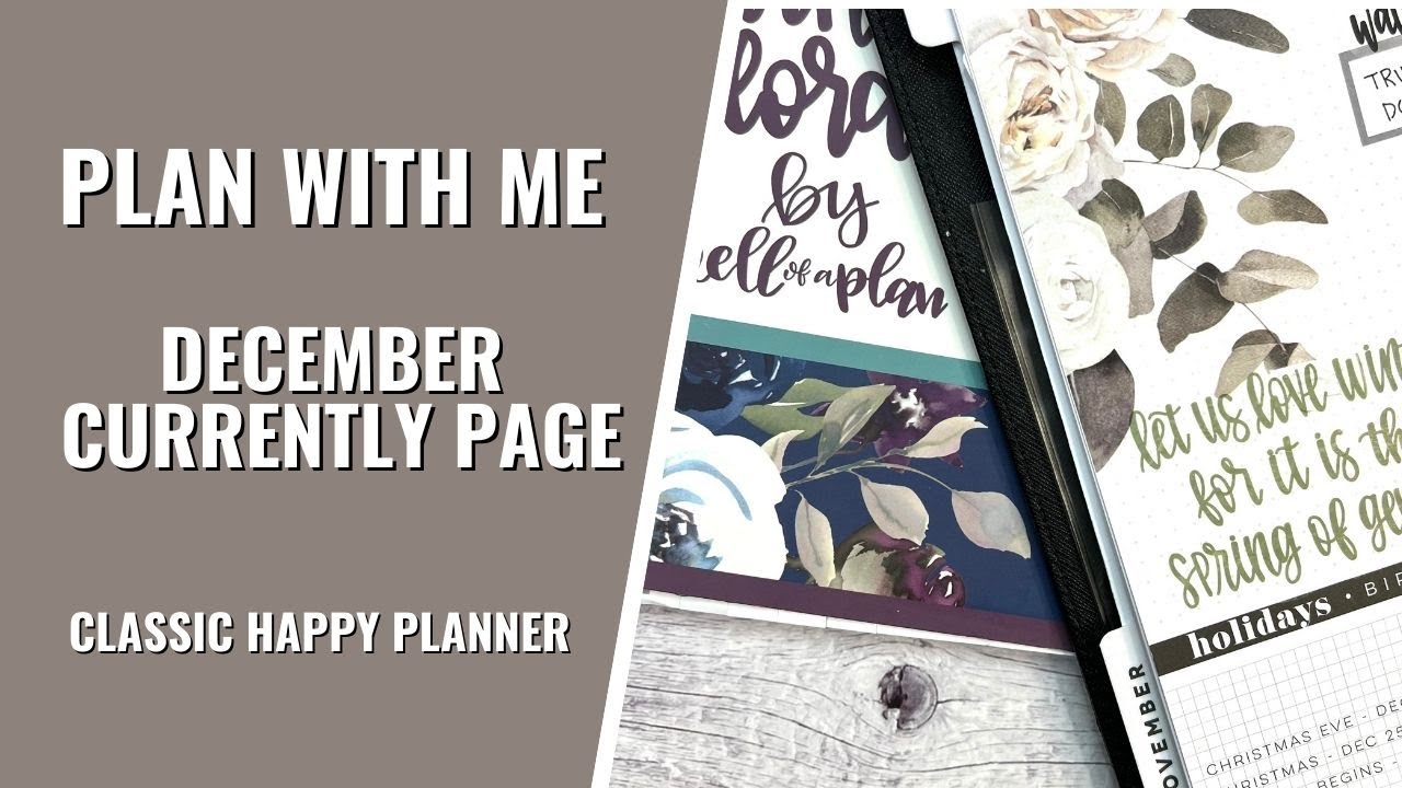 PLAN WITH ME | DECEMBER CURRENTLY PAGE