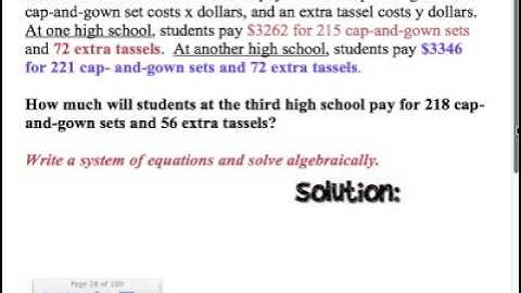Section 7.3: Solve Linear Systems Using Elimination