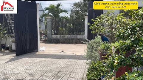 Lắp đặt cửa cổng thường thành cổng tự động tại Bình Dương. Cổng tự động bình dương