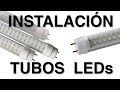 Instalación de tubos de LED