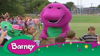 Barney  Getting Ready for the Big Race! 