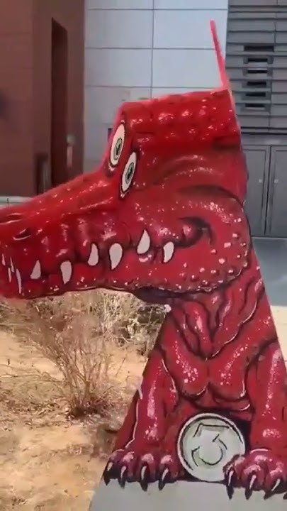 Gardner Dragon. Hollow face optical illusion...#3dart #optical # ...