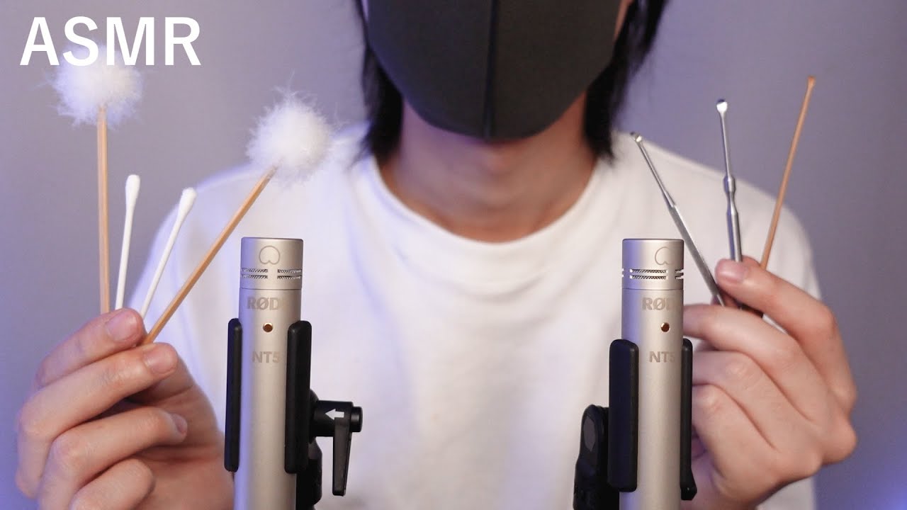 【ASMRバイノーラル】新しいマイクでいろんな耳かきの音【Rode NT5】